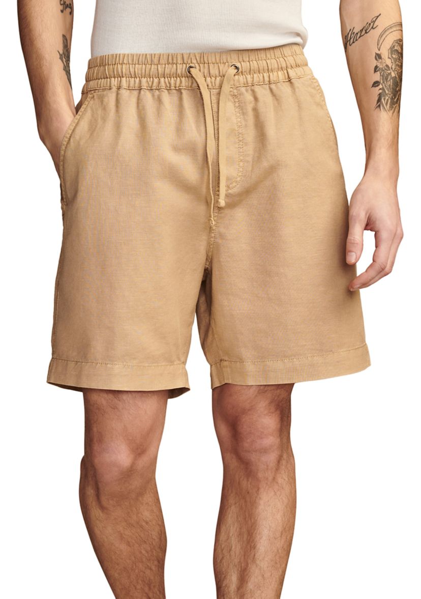 Linen Pull On Shorts