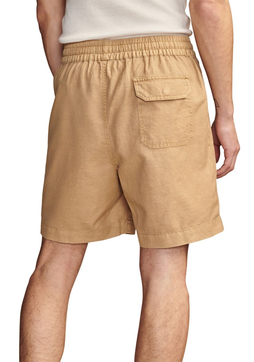 Linen Pull On Shorts