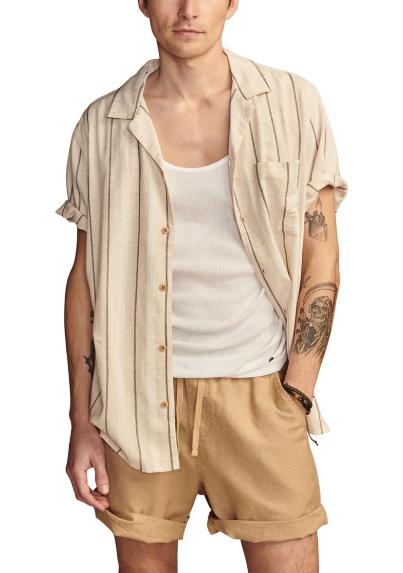 Linen Pull On Shorts