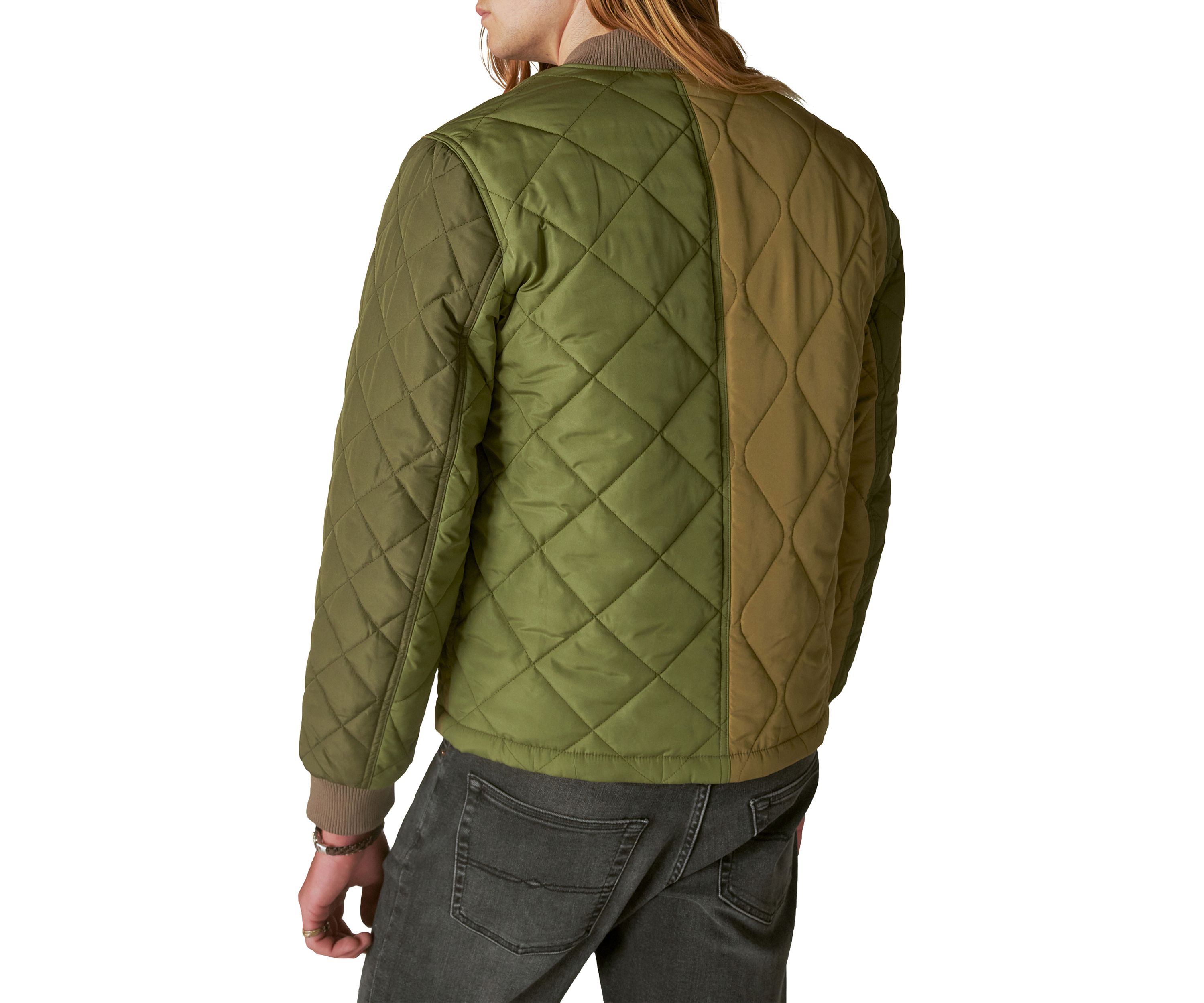 Patchwork Quilted Bomber Jacket