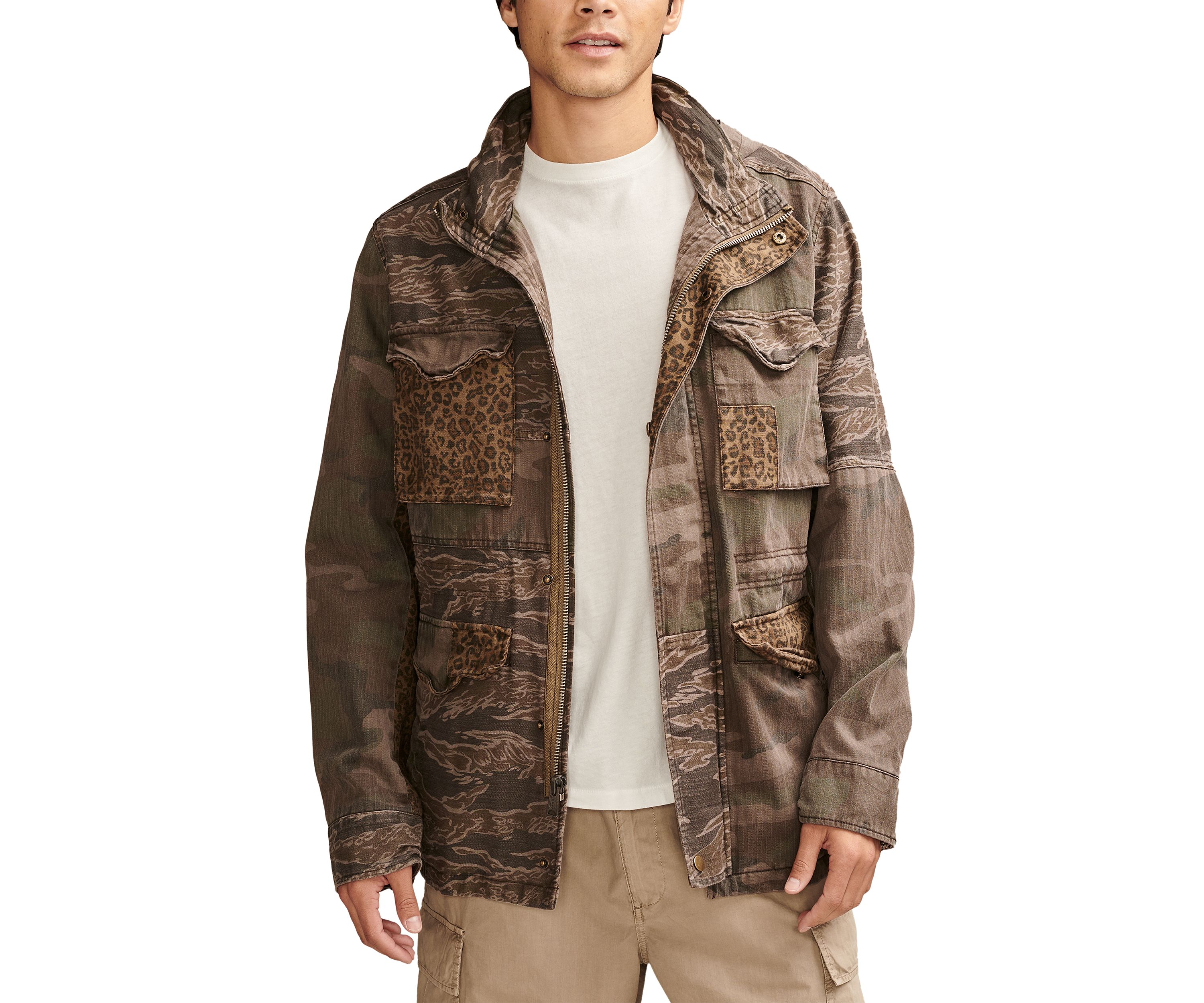 Patchwork Camo Field Jacket