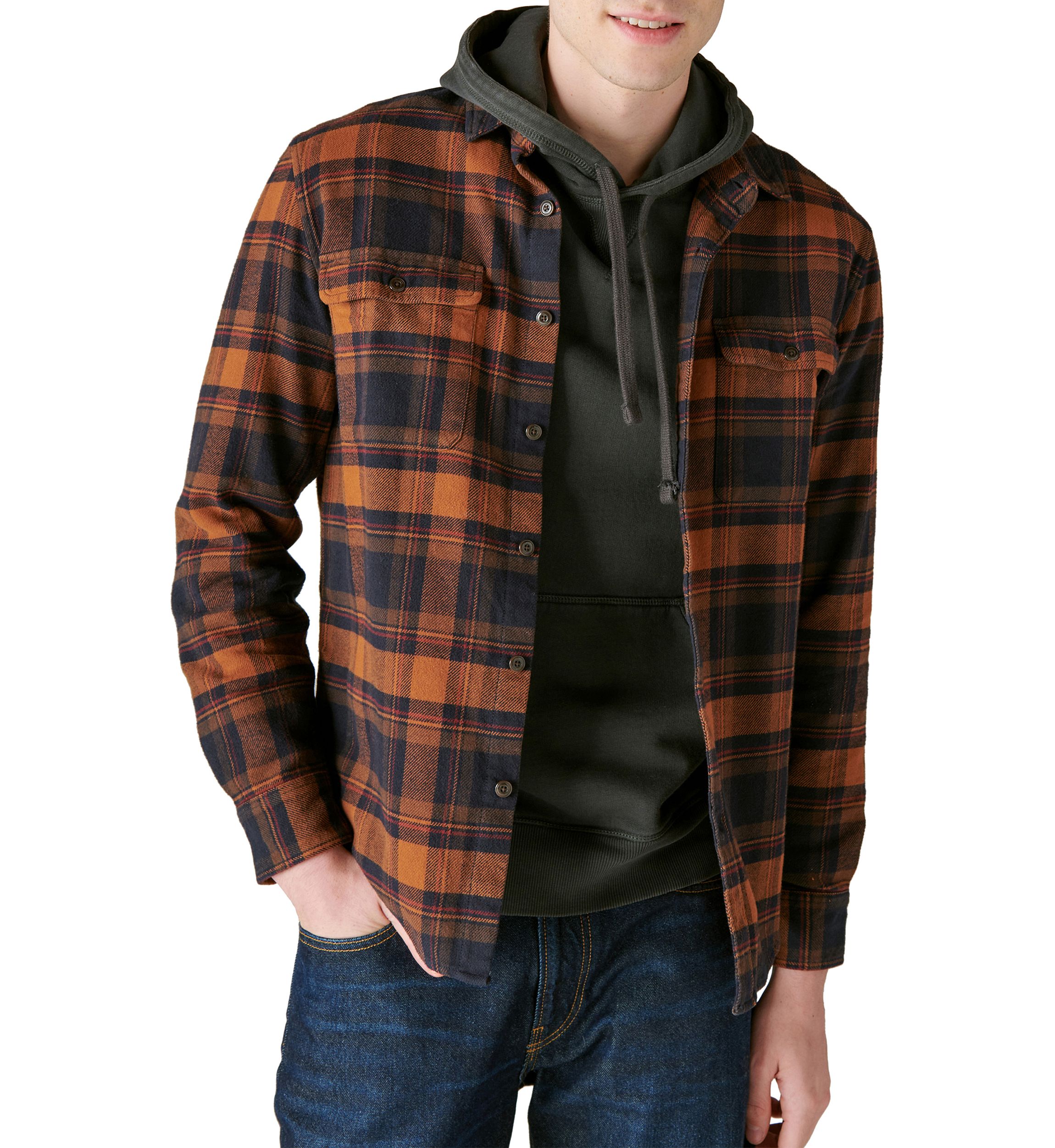 Plaid Utility Cloud Soft Long Sleeve Flannel
