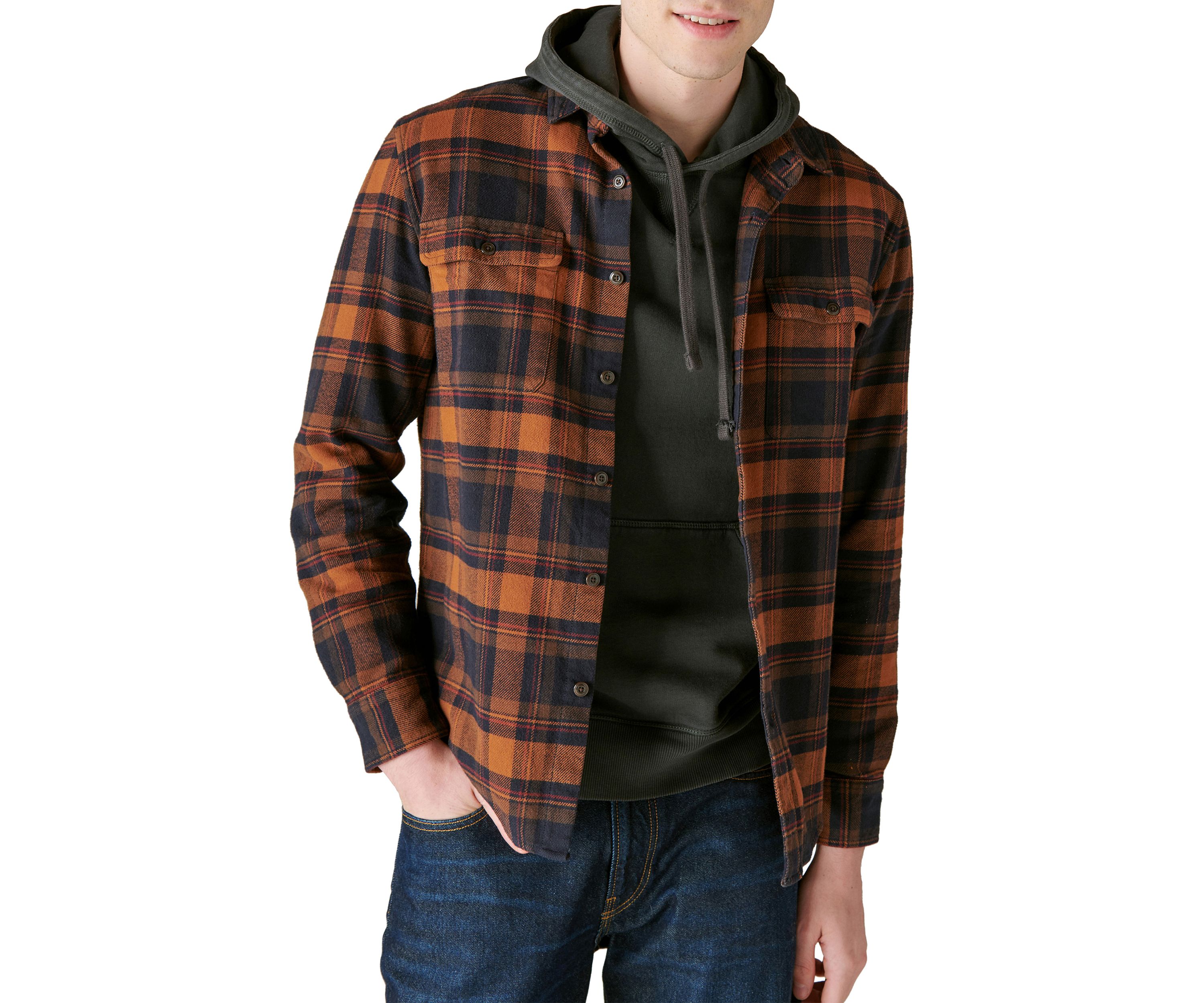 Plaid Utility Cloud Soft Long Sleeve Flannel
