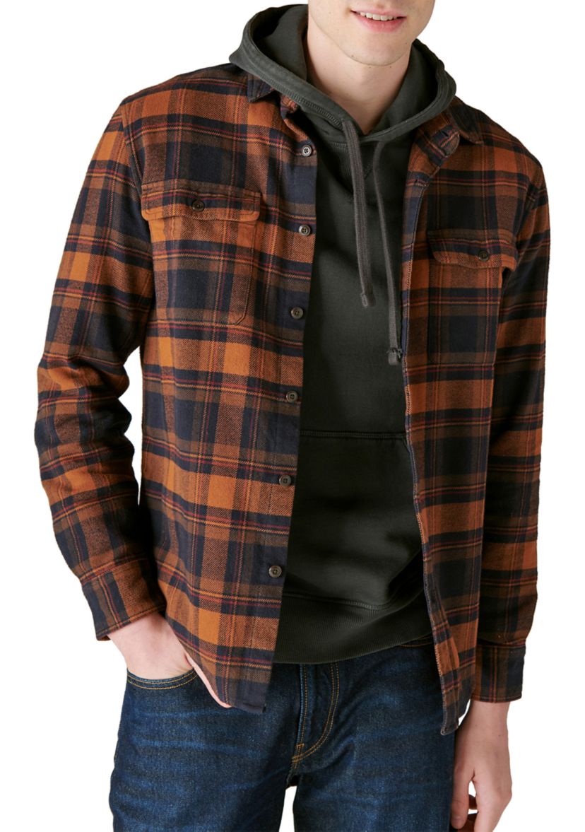 Plaid Utility Cloud Soft Long Sleeve Flannel