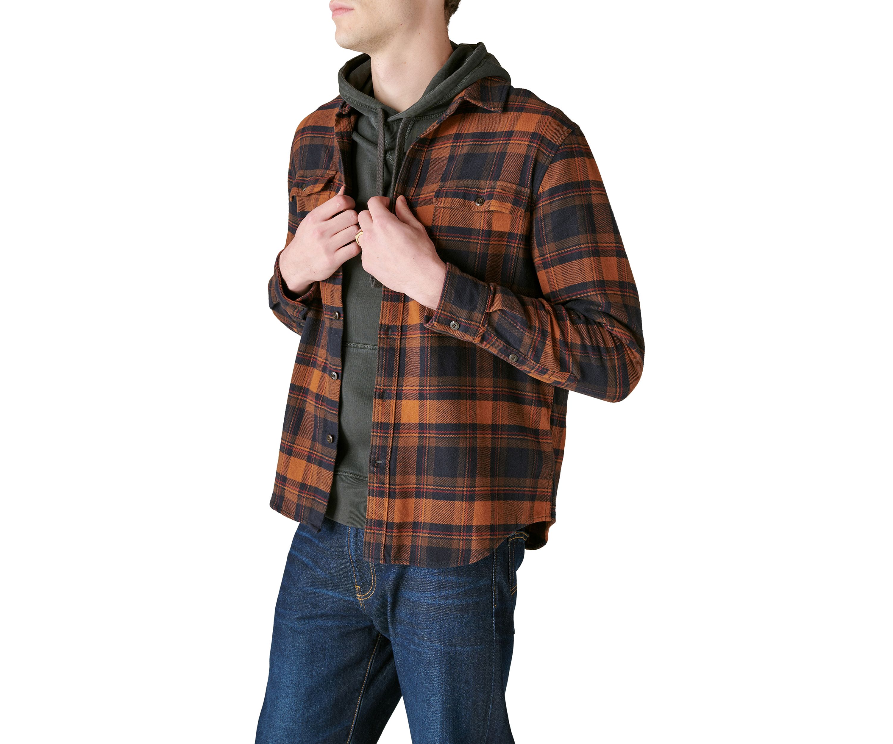 Plaid Utility Cloud Soft Long Sleeve Flannel