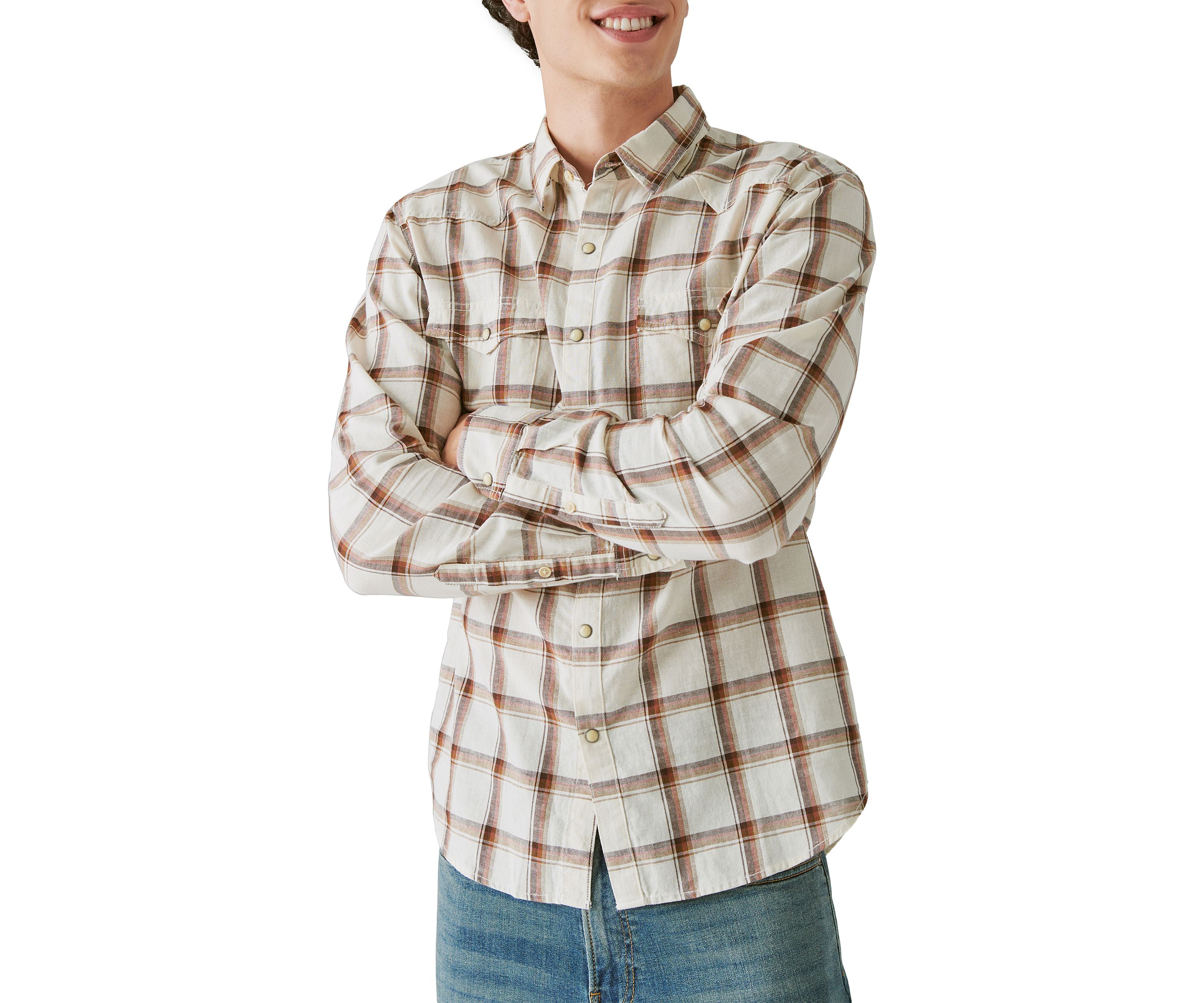 Plaid Western Long Sleeve Shirt