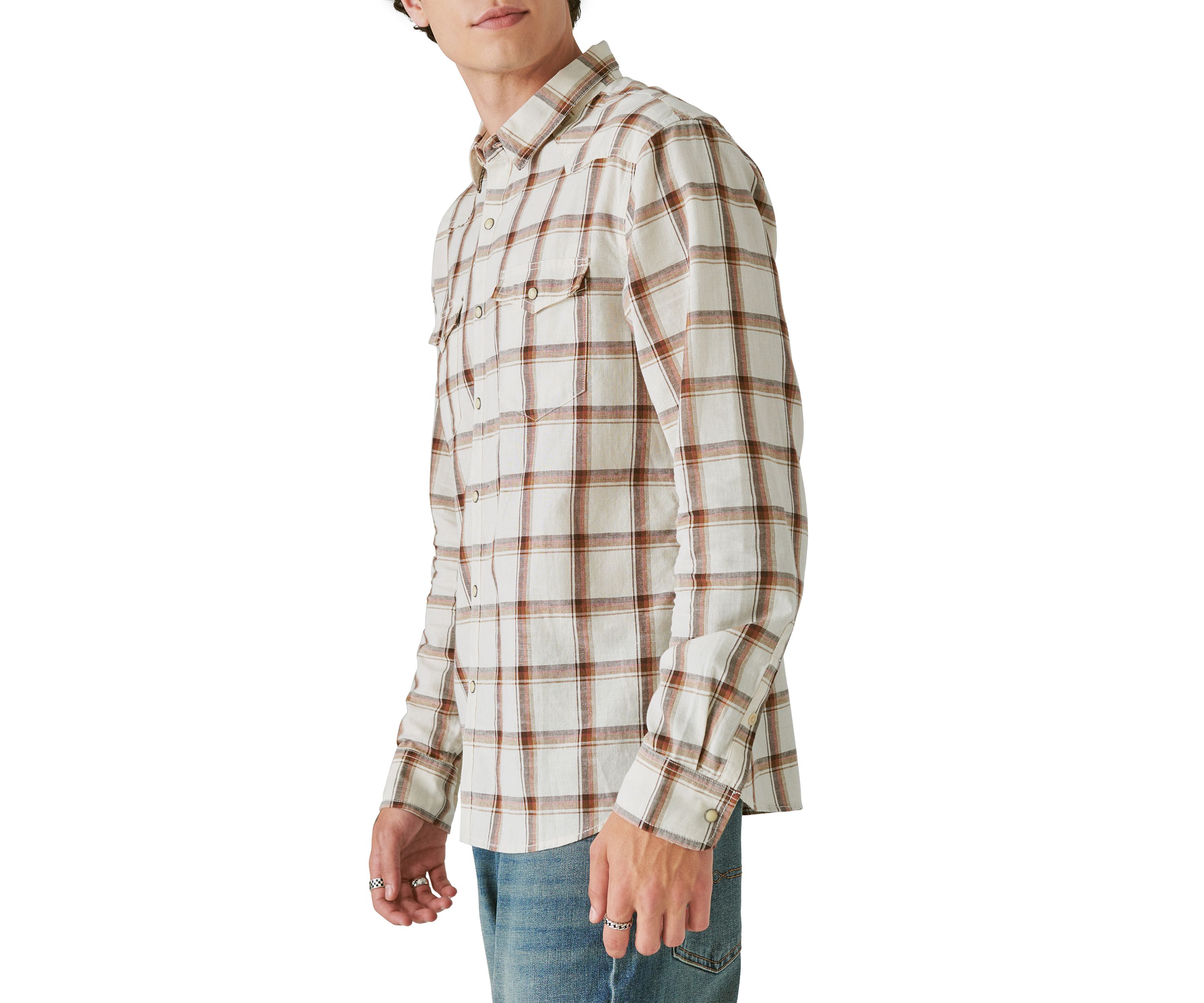 Plaid Western Long Sleeve Shirt