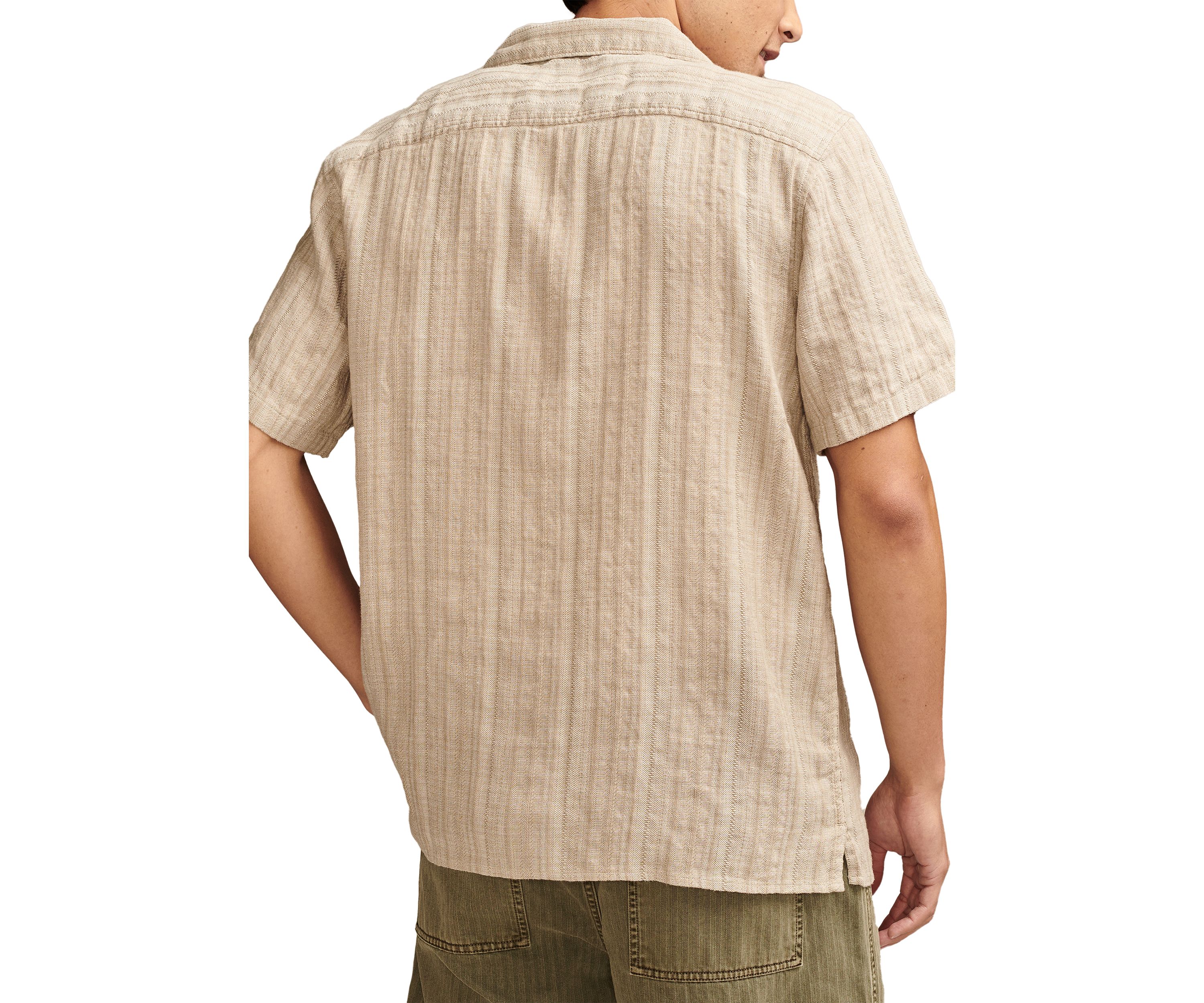 Striped Linen Camp Shirt