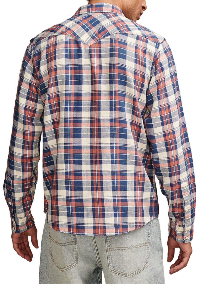 Plaid Indigo Western Shirt