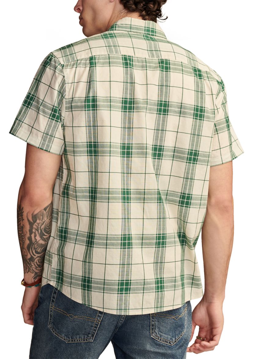 Plaid  Short Sleeve Shirt