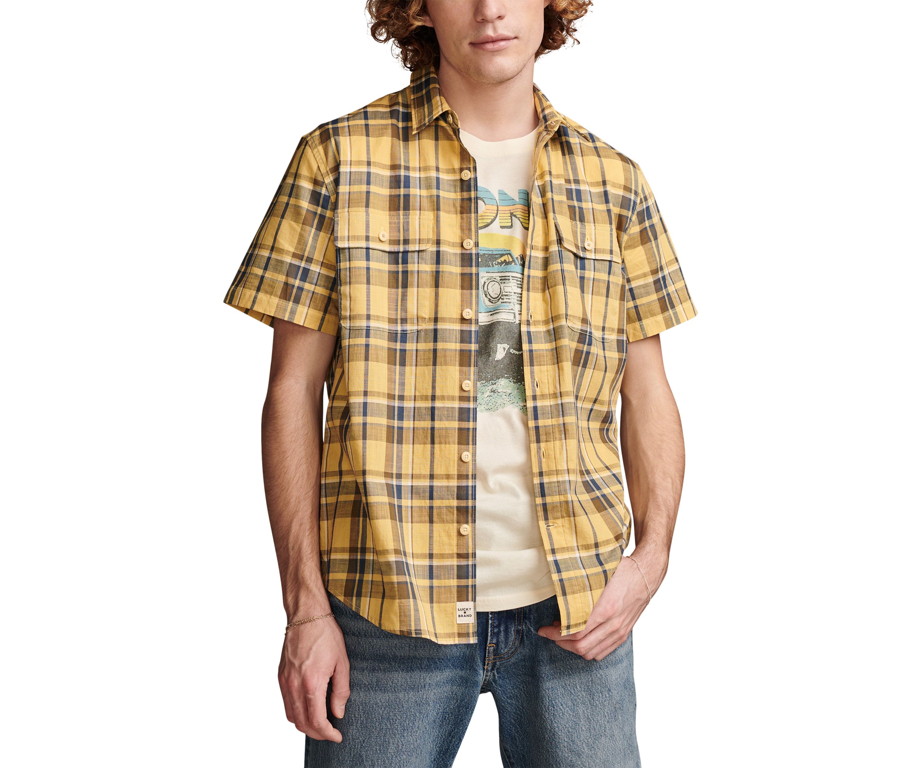 Plaid Short Sleeve Shirt
