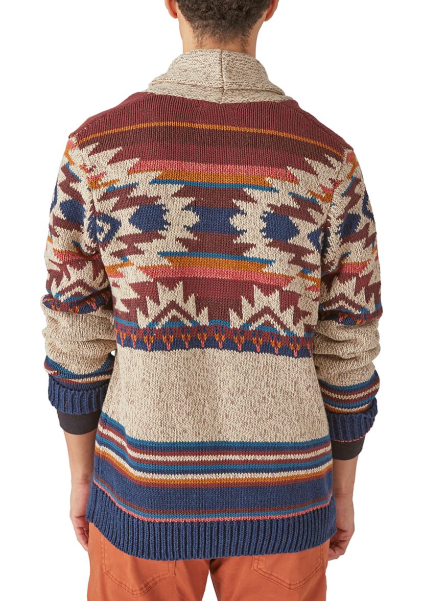 Southwestern Print Shawl Cardigan