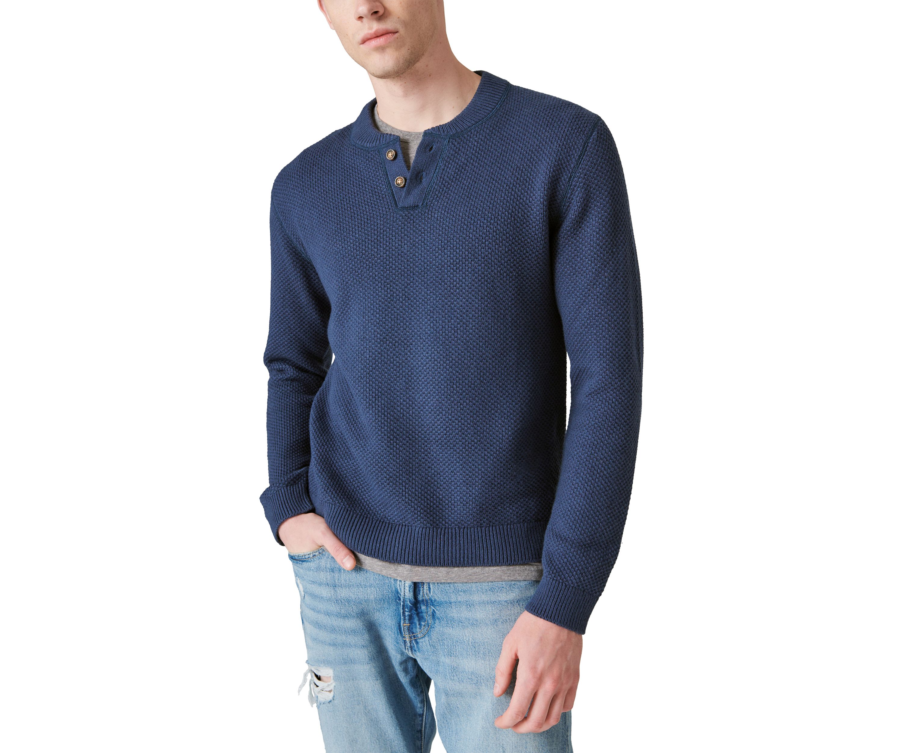 Cloud Soft Henley Sweater 