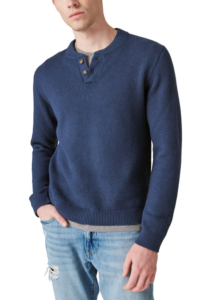 Cloud Soft Henley Sweater 