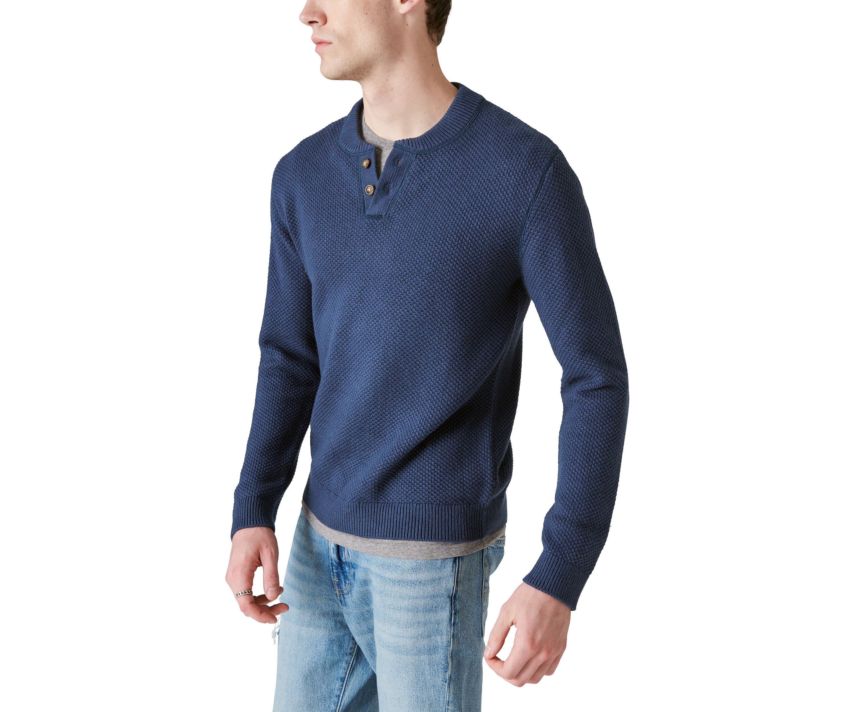 Cloud Soft Henley Sweater 