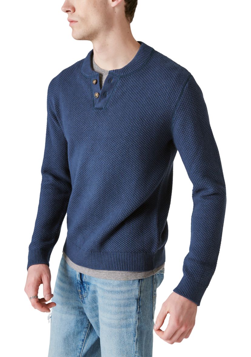 Cloud Soft Henley Sweater 