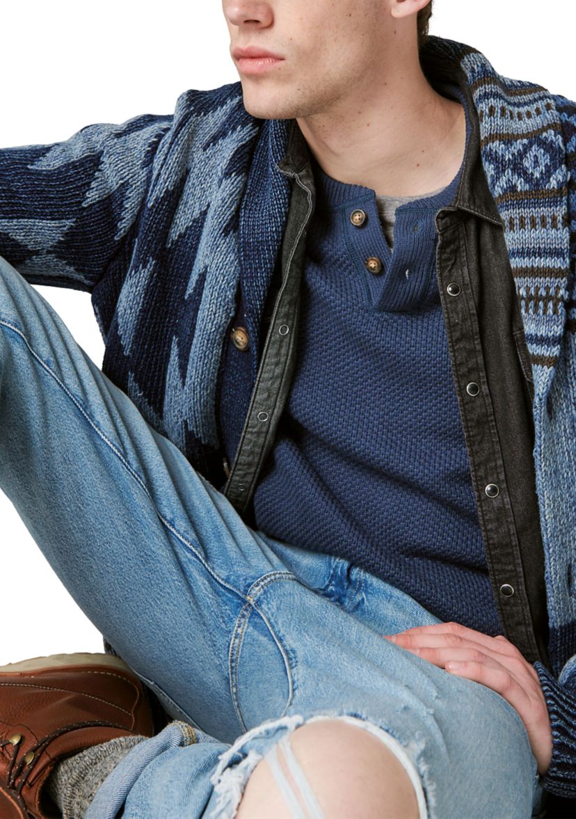 Cloud Soft Henley Sweater 