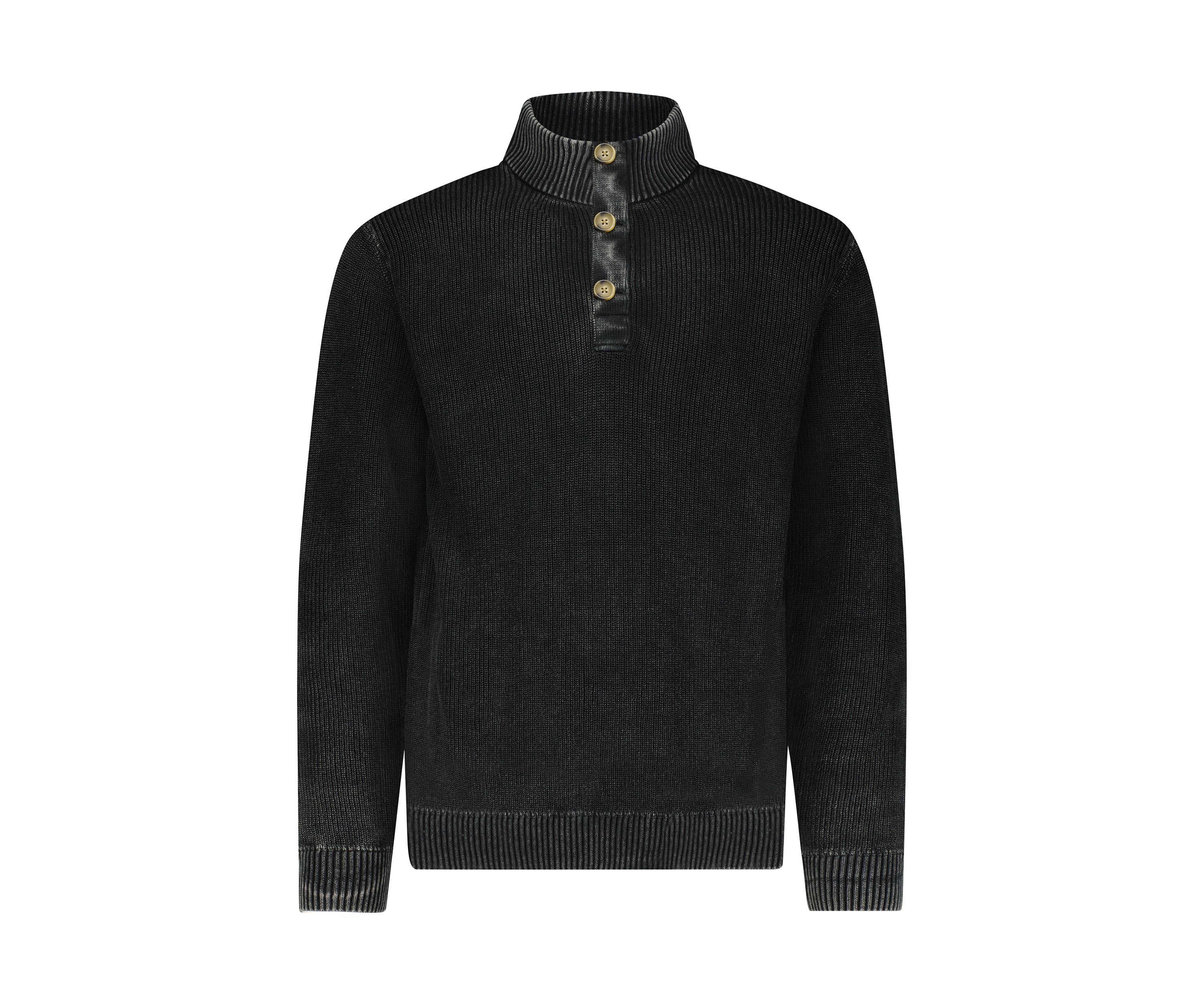 Mixed Media Mock Neck Sweater 