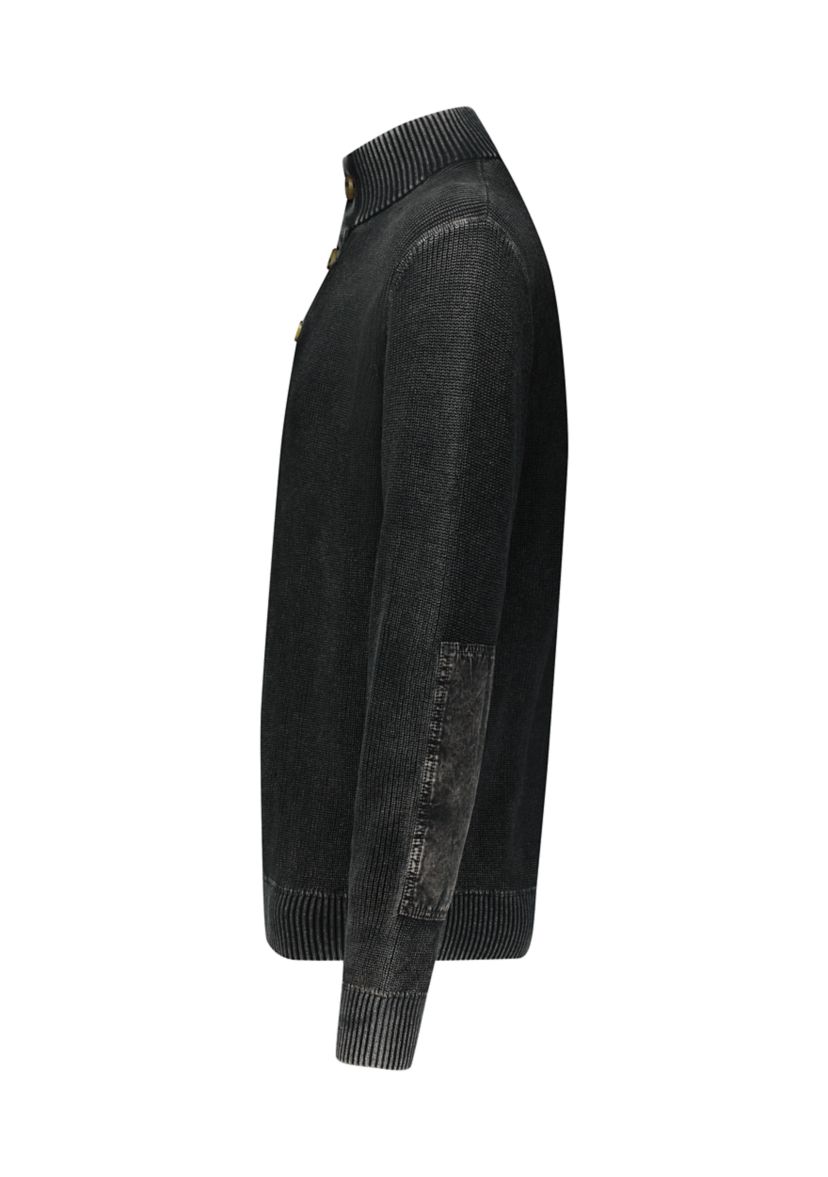 Mixed Media Mock Neck Sweater 