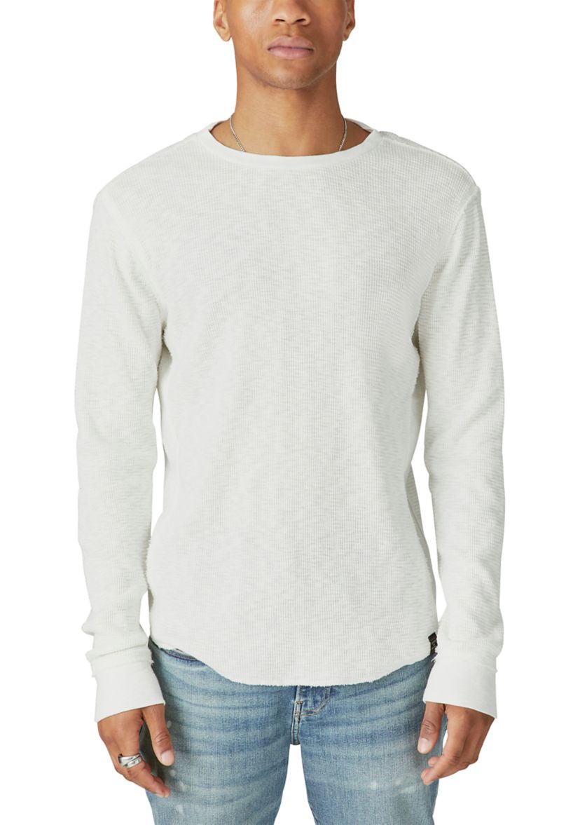 Garment Dyed Thermal Crew Neck Shirt
