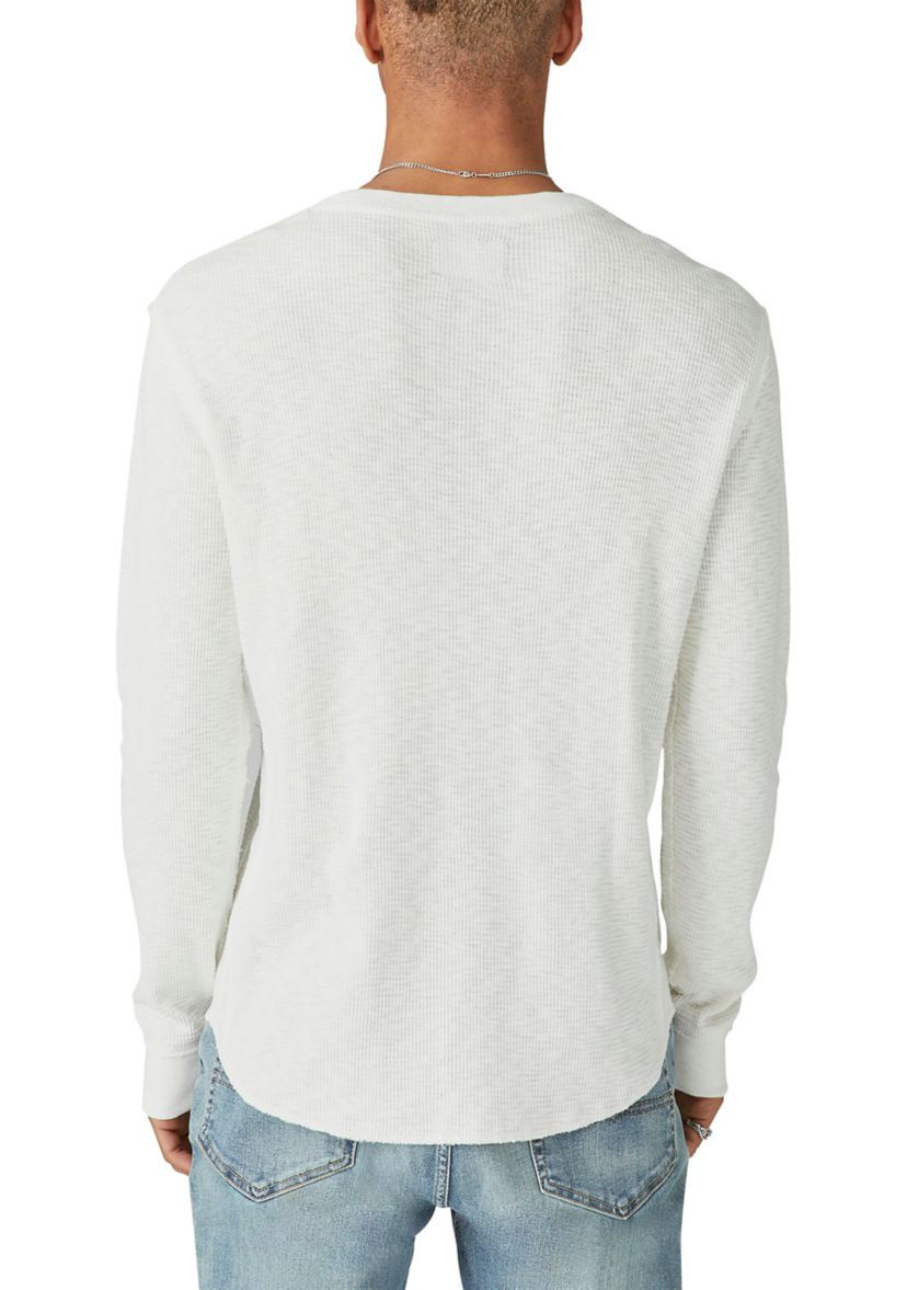 Garment Dyed Thermal Crew Neck Shirt