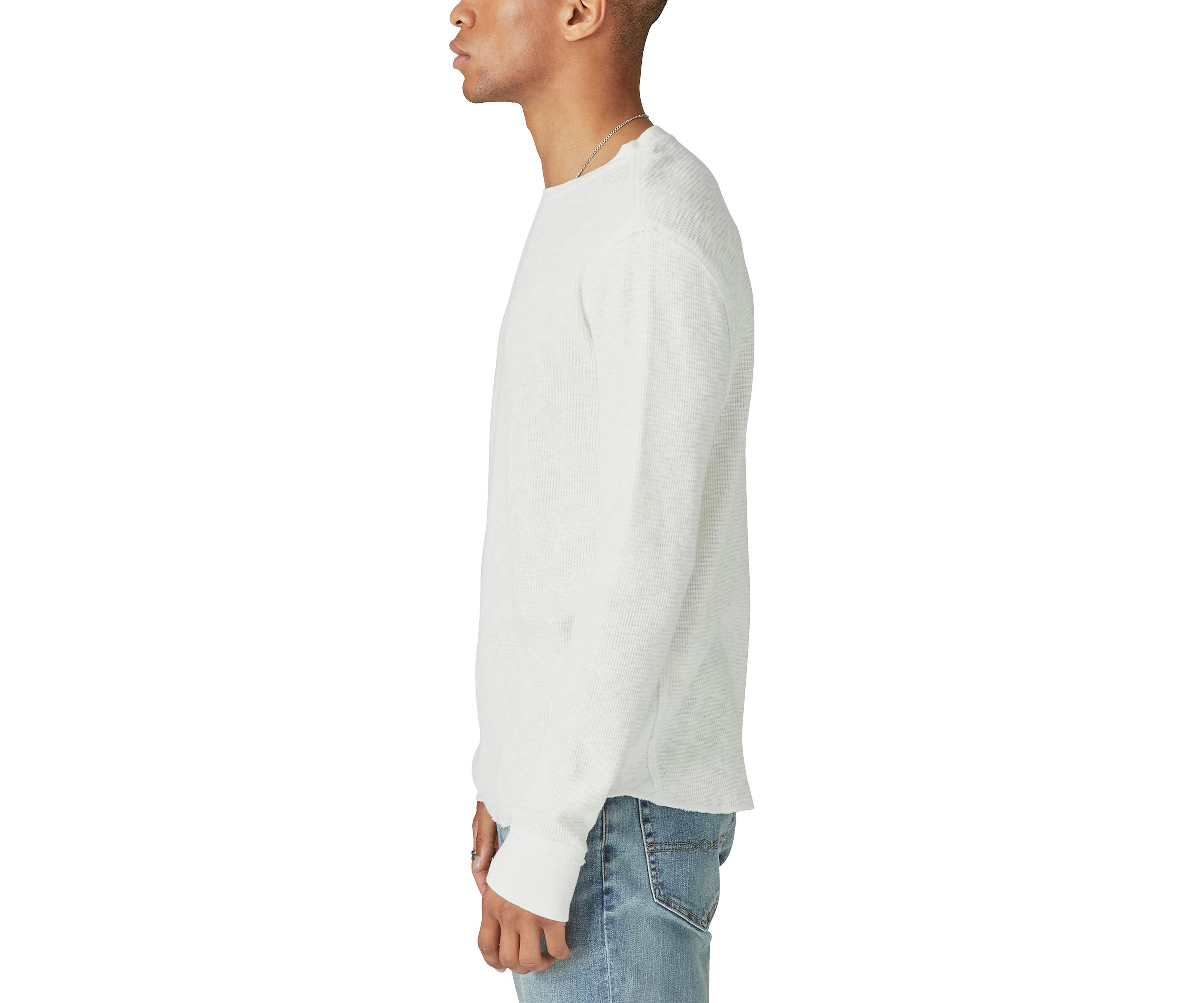 Garment Dyed Thermal Crew Neck Shirt
