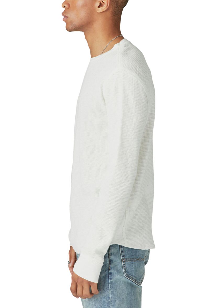 Garment Dyed Thermal Crew Neck Shirt
