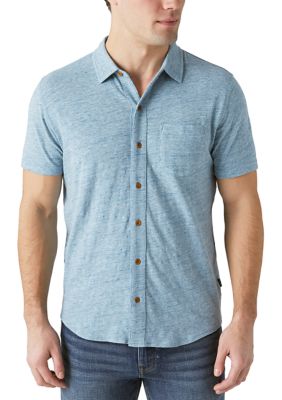 Linen Short Sleeve Button Up Shirt