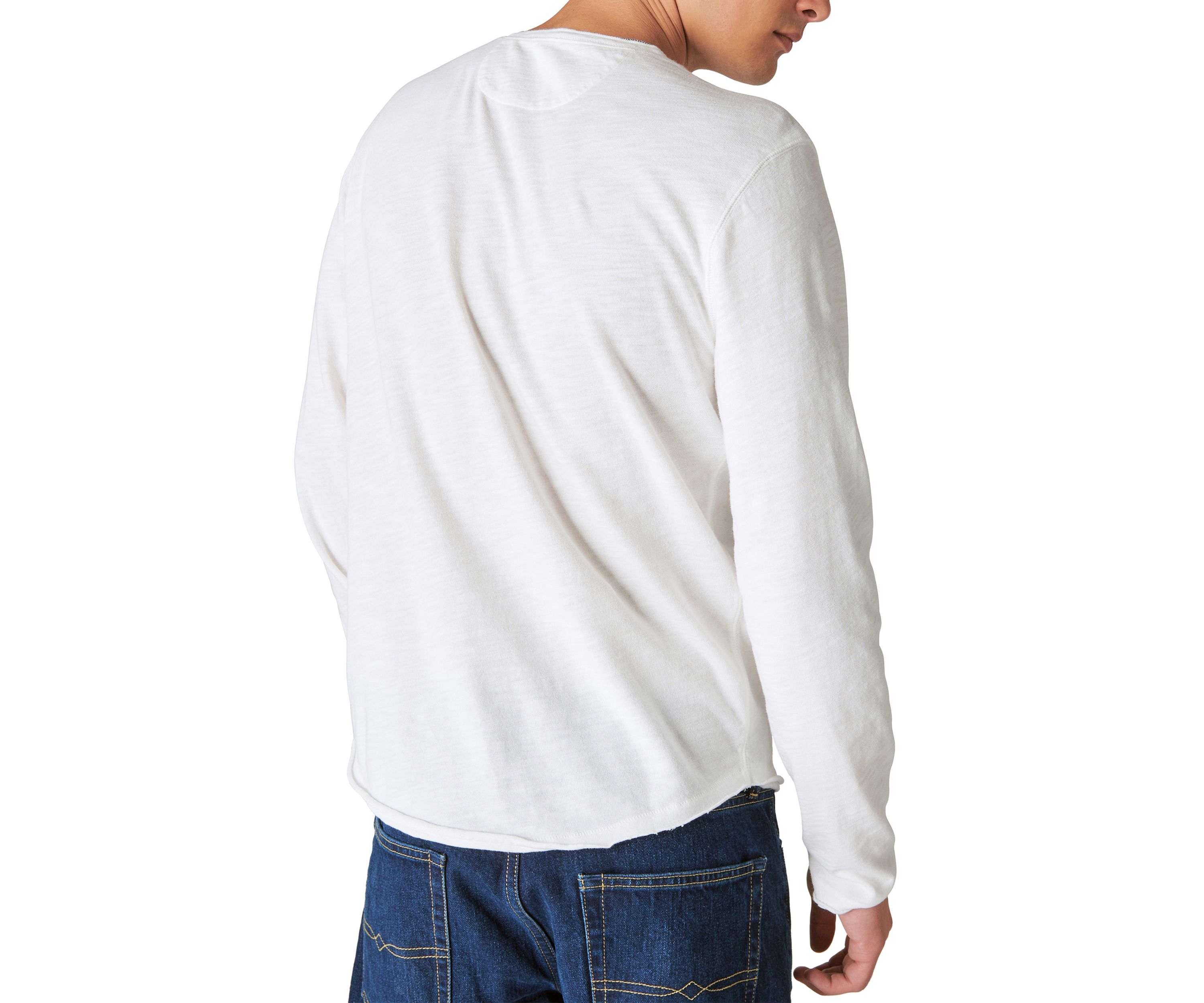 Weekend Slub Jersey Long Sleeve Henley Shirt