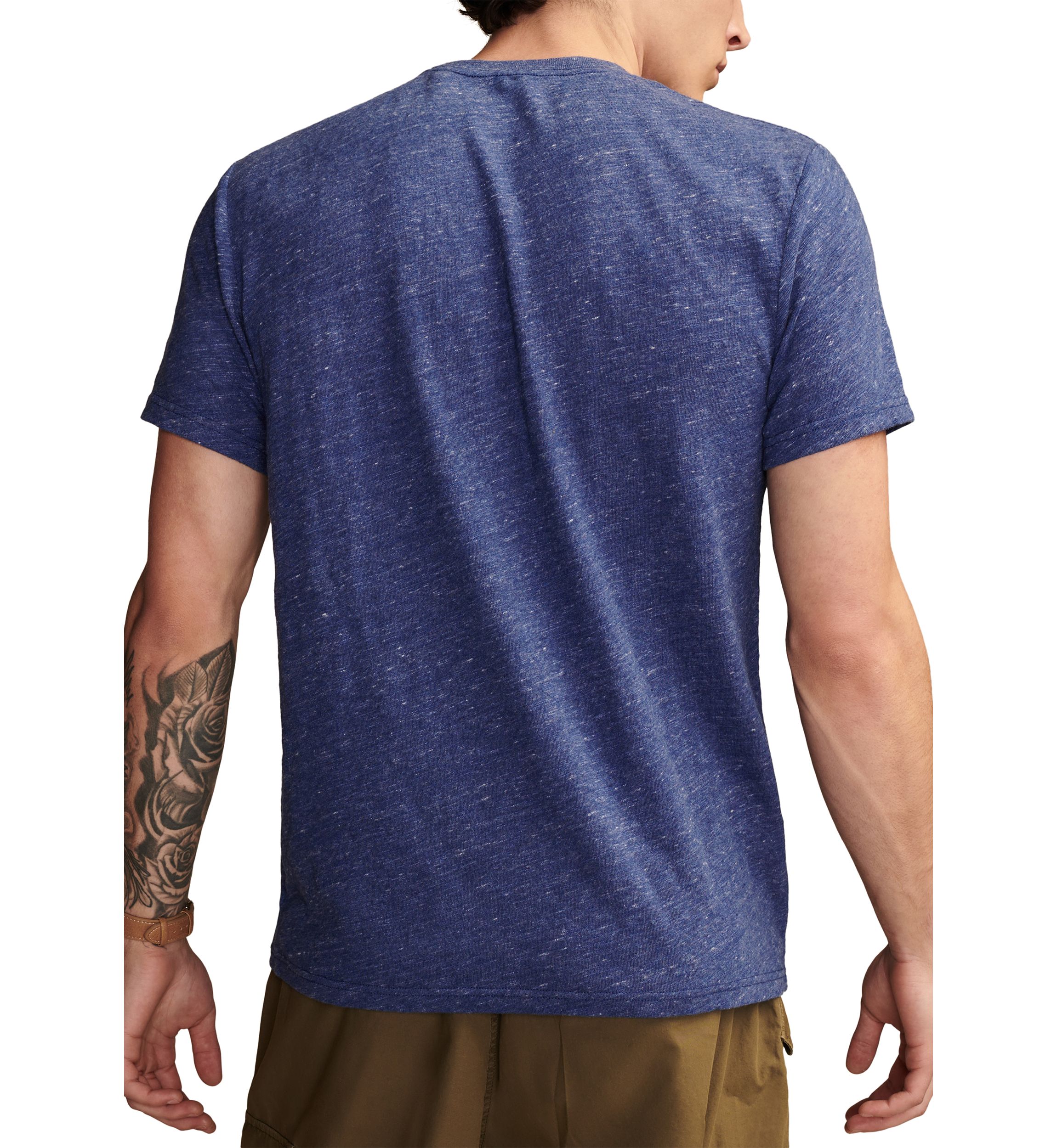 Linen Short Sleeve Pocket Crew Neck T-Shirt