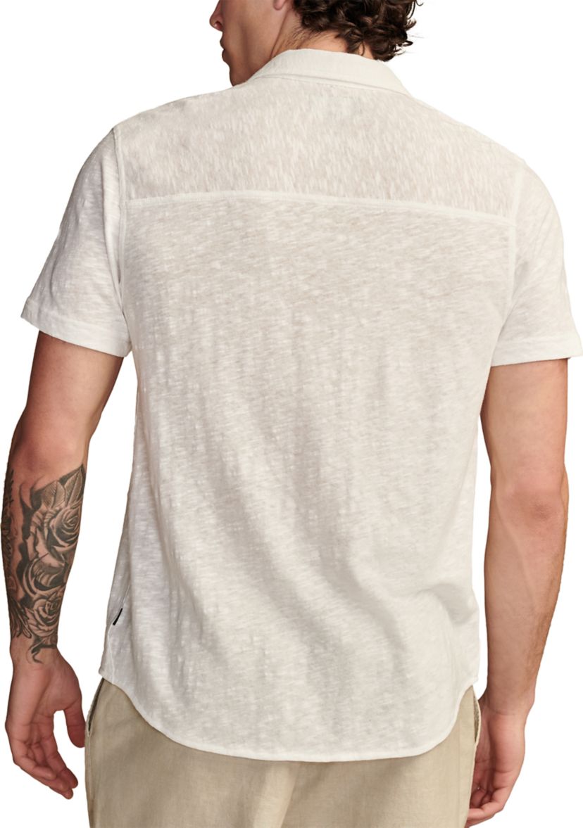 Linen Short Sleeve Button Up Shirt 