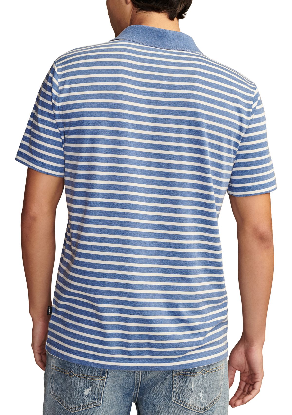 Mens Short Sleeve Flat Knit Polo Shirt 