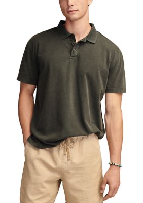 Lucky Brand Men's Jersey Short Sleeve Polo Shirt