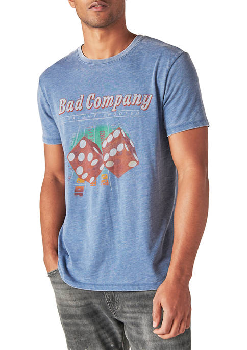 Lucky Brand Bad Company Dice Graphic T-Shirt