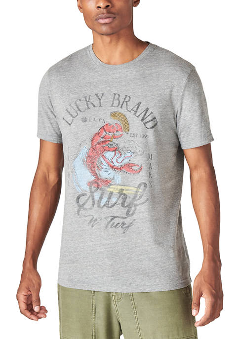 Lucky Brand Lucky Surf n Turf Graphic T-Shirt