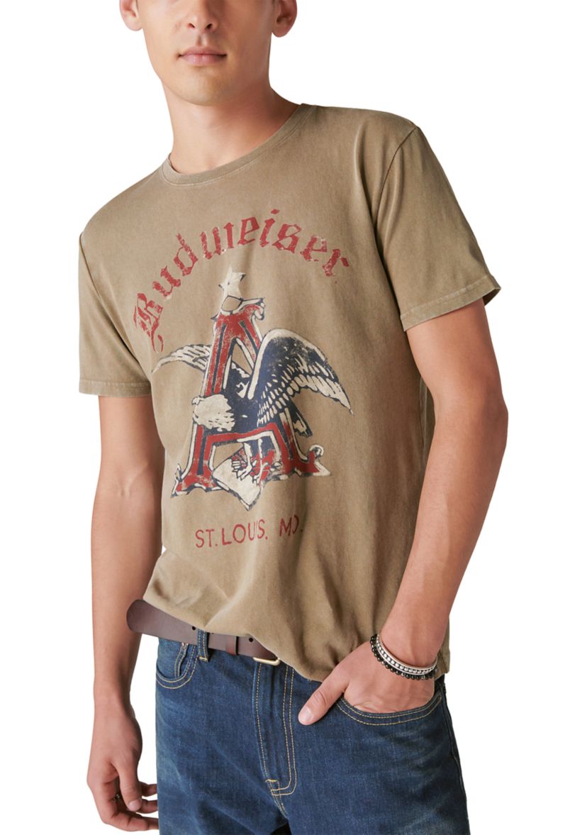 Short Sleeve Budweiser Graphic T-Shirt 