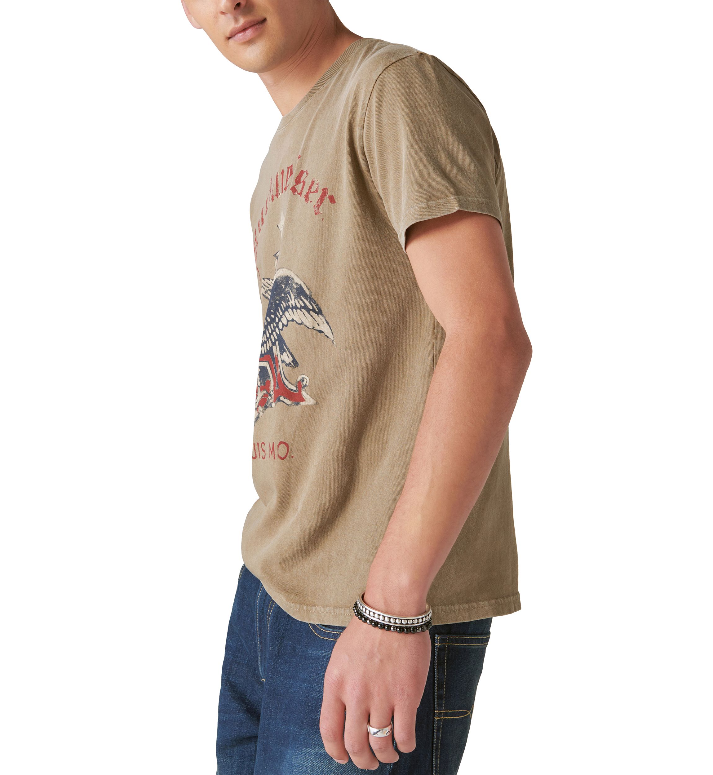 Short Sleeve Budweiser Graphic T-Shirt 