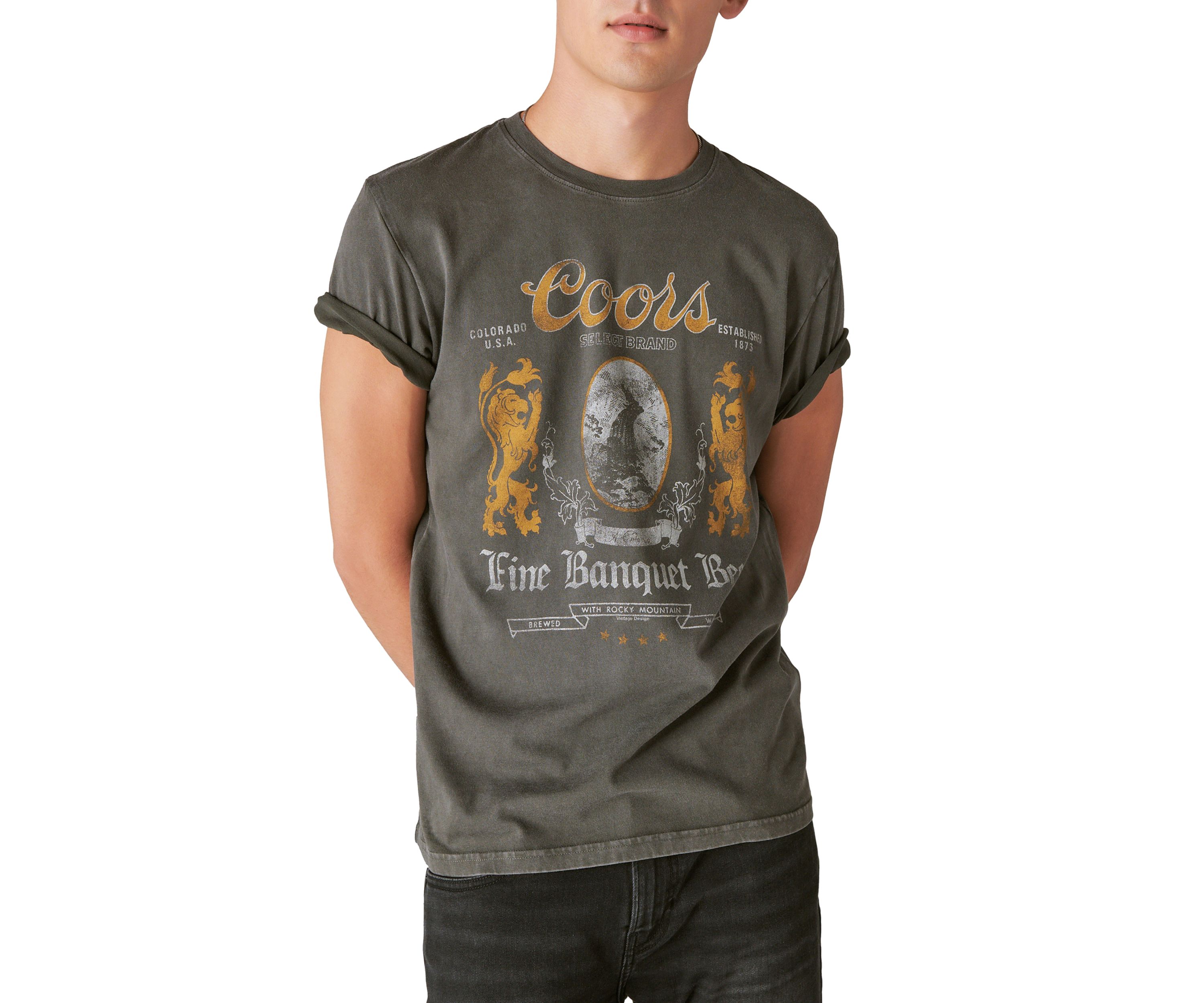Coors Fine Banquet Beer Graphic T-Shirt 