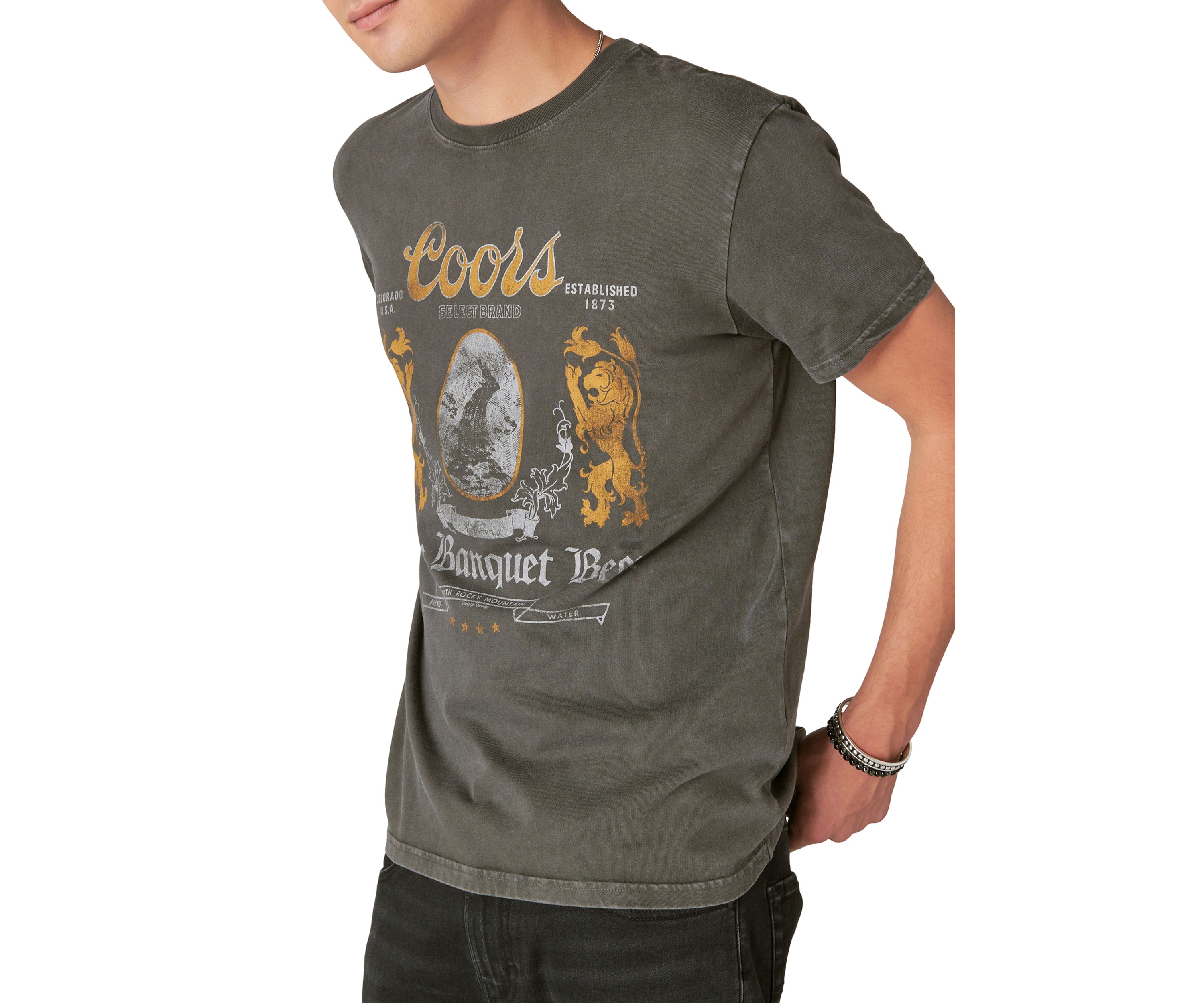 Coors Fine Banquet Beer Graphic T-Shirt 