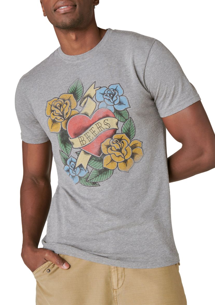 Beer Tattoo Graphic T-Shirt