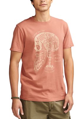 Lucky Brand Men's Bearded Skull Graphic T-Shirt