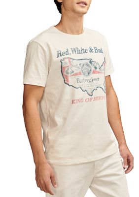 Lucky Brand Men's Budweiser America Graphic T-Shirt