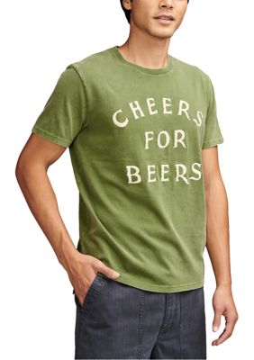 Lucky Brand Men's Cheers Graphic T-Shirt