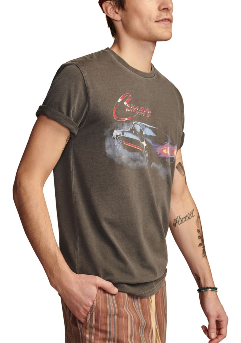 Short Sleeve Camaro Burnout Graphic T-Shirt