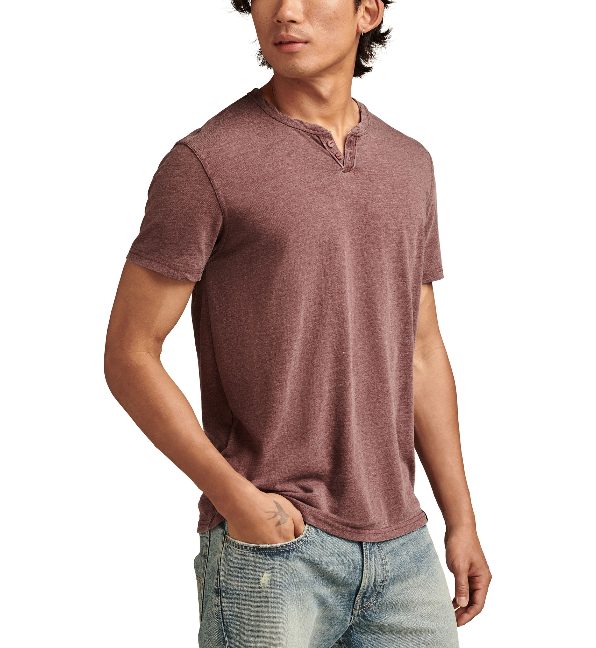 Big & Tall Short Sleeve Venice Burnout T-Shirt
