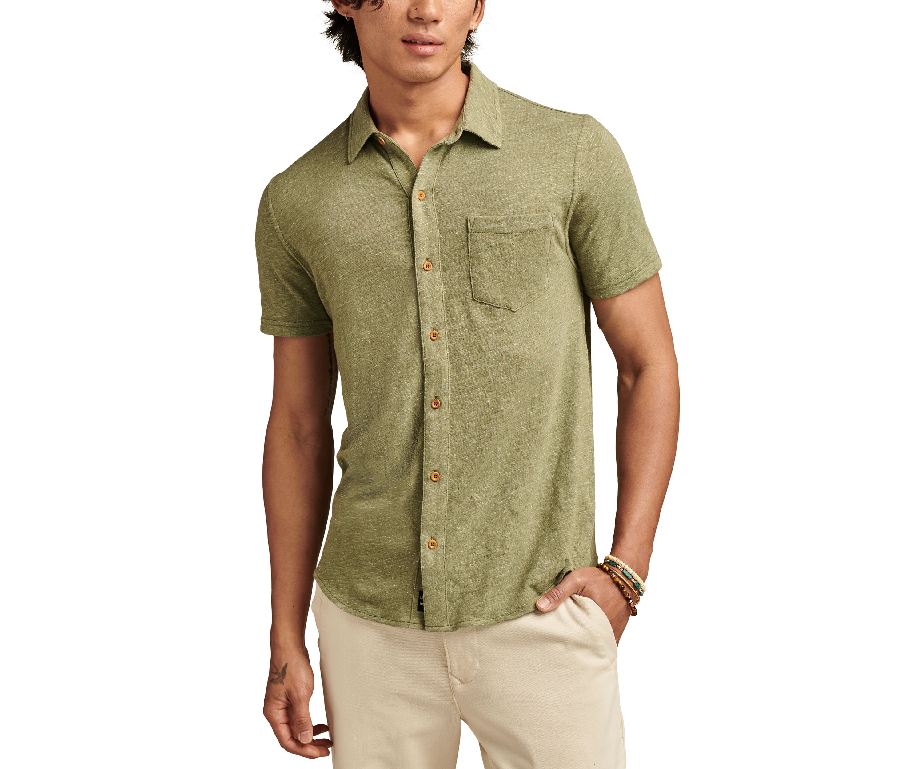 Big & Tall Solid Button Down Shirt