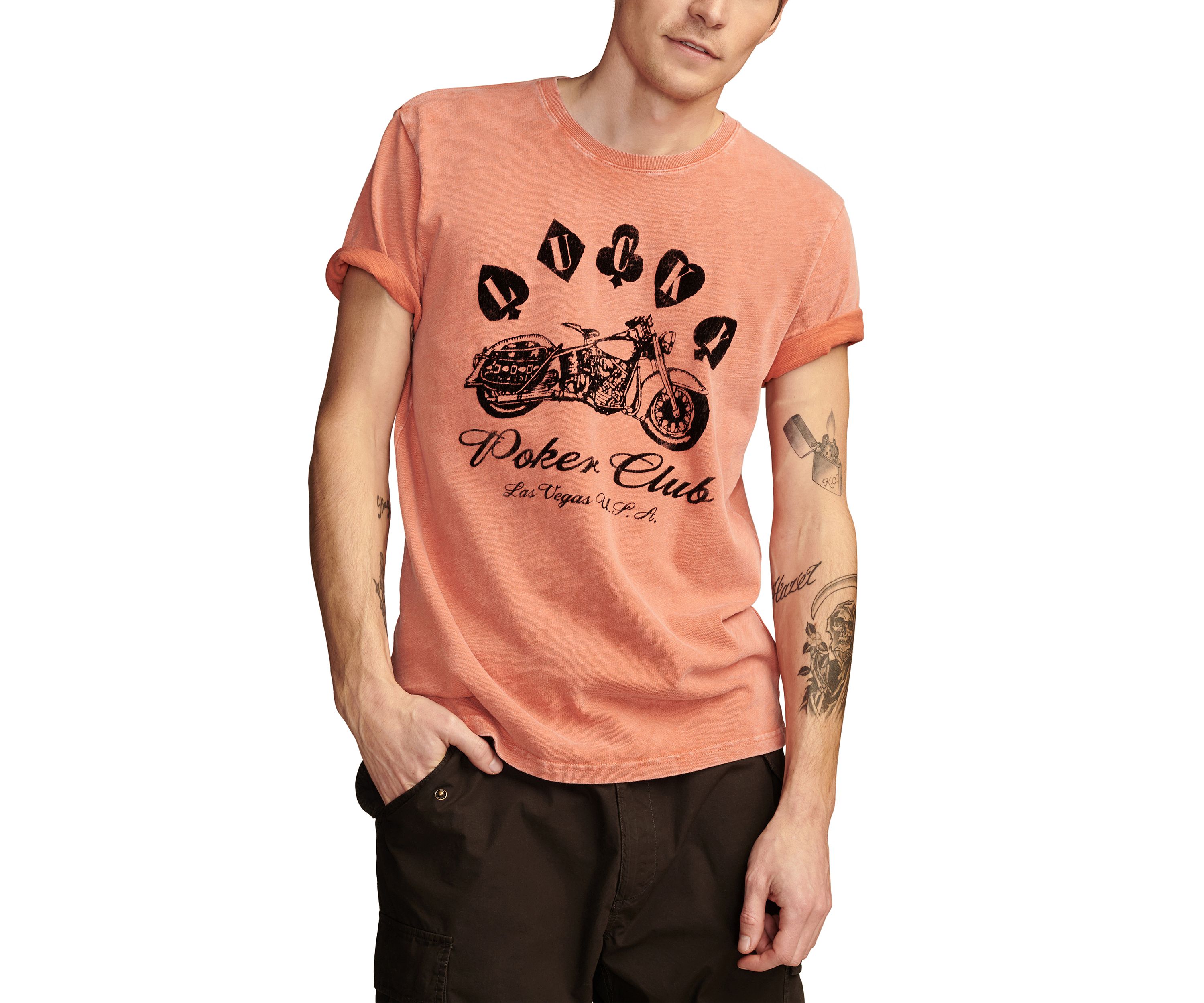Big & Tall Poker Club Short Sleeve Graphic T-Shirt