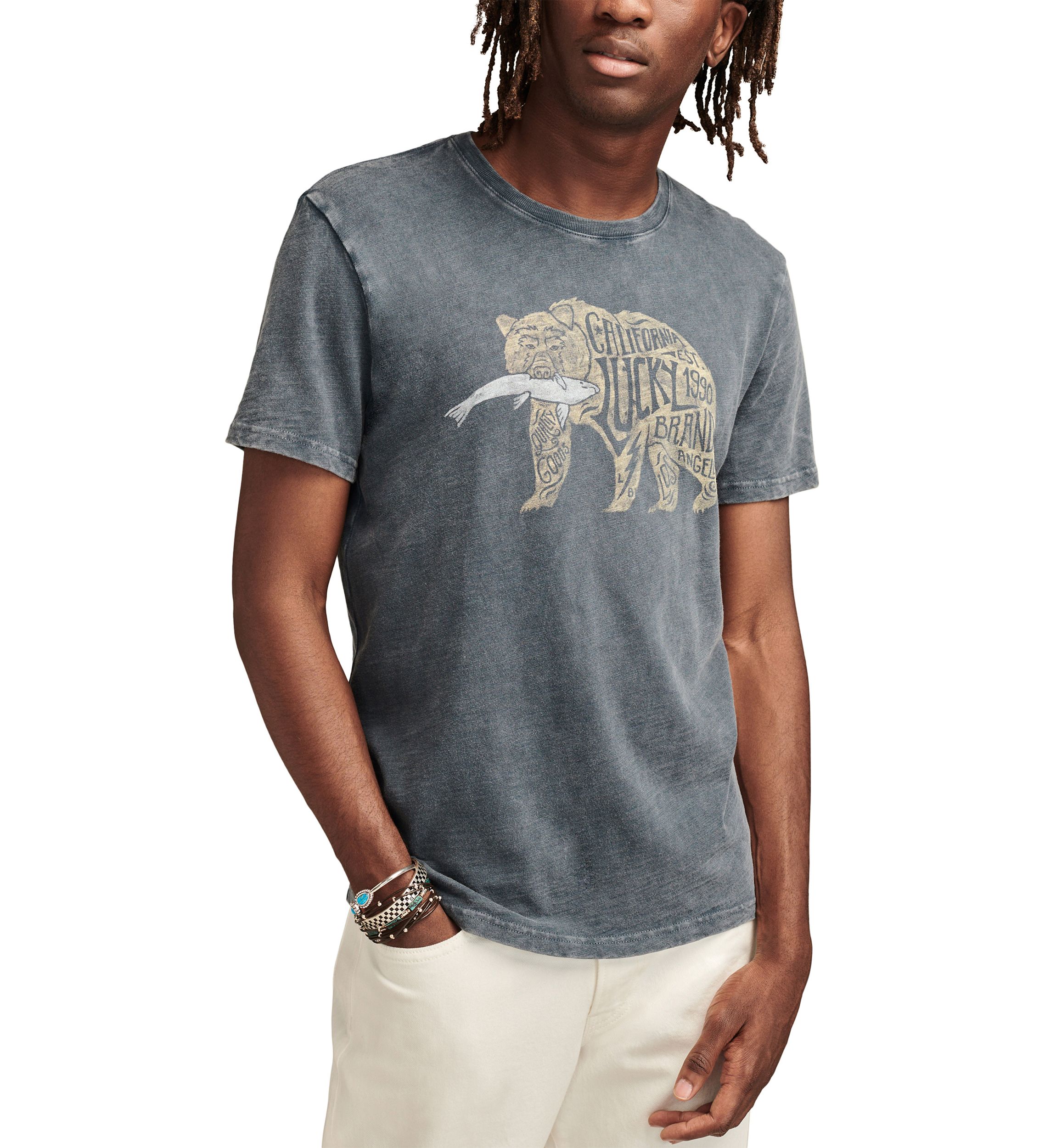 Big & Tall Short Sleeve Lucky Bear Graphic T-Shirt