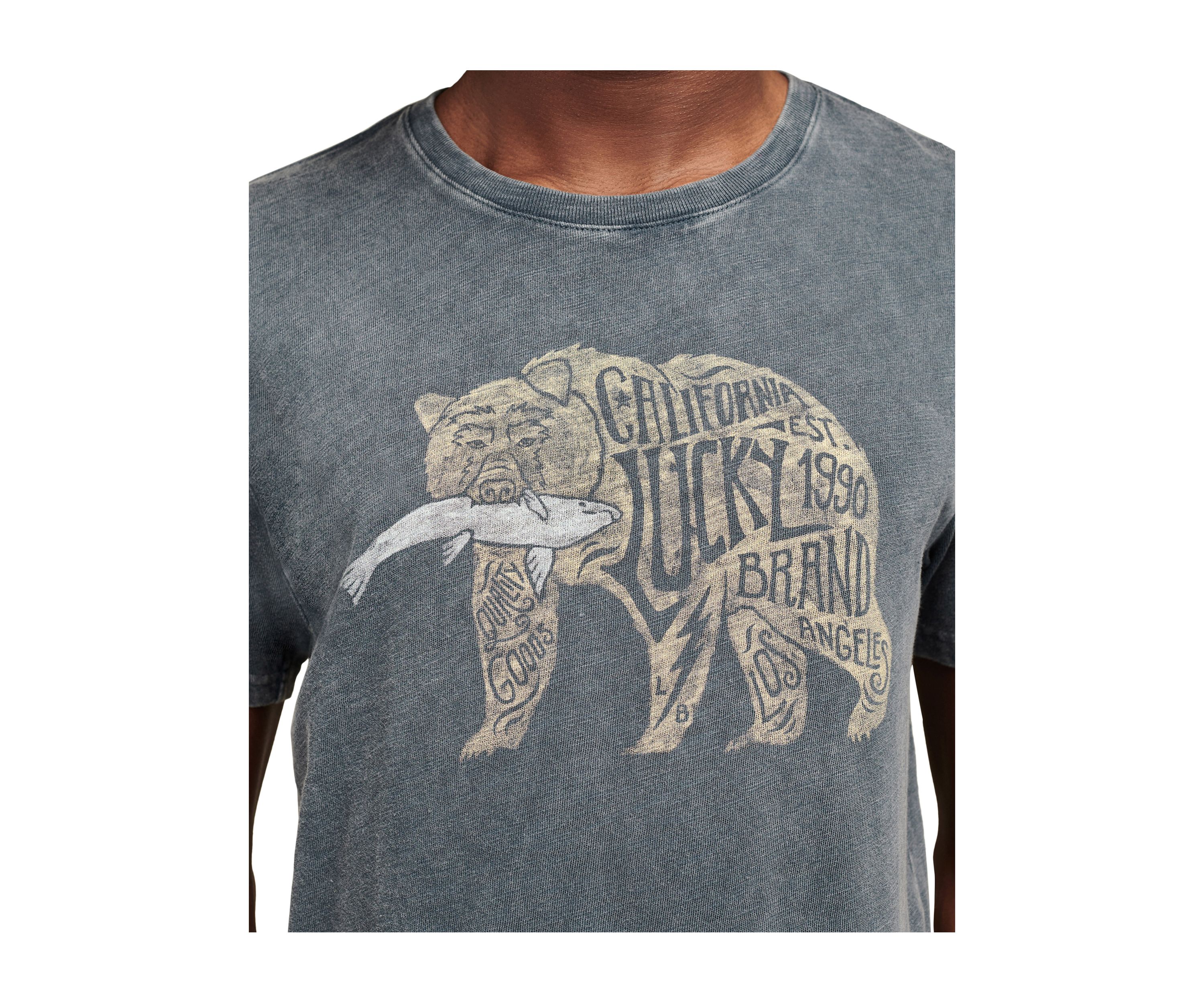Big & Tall Short Sleeve Lucky Bear Graphic T-Shirt