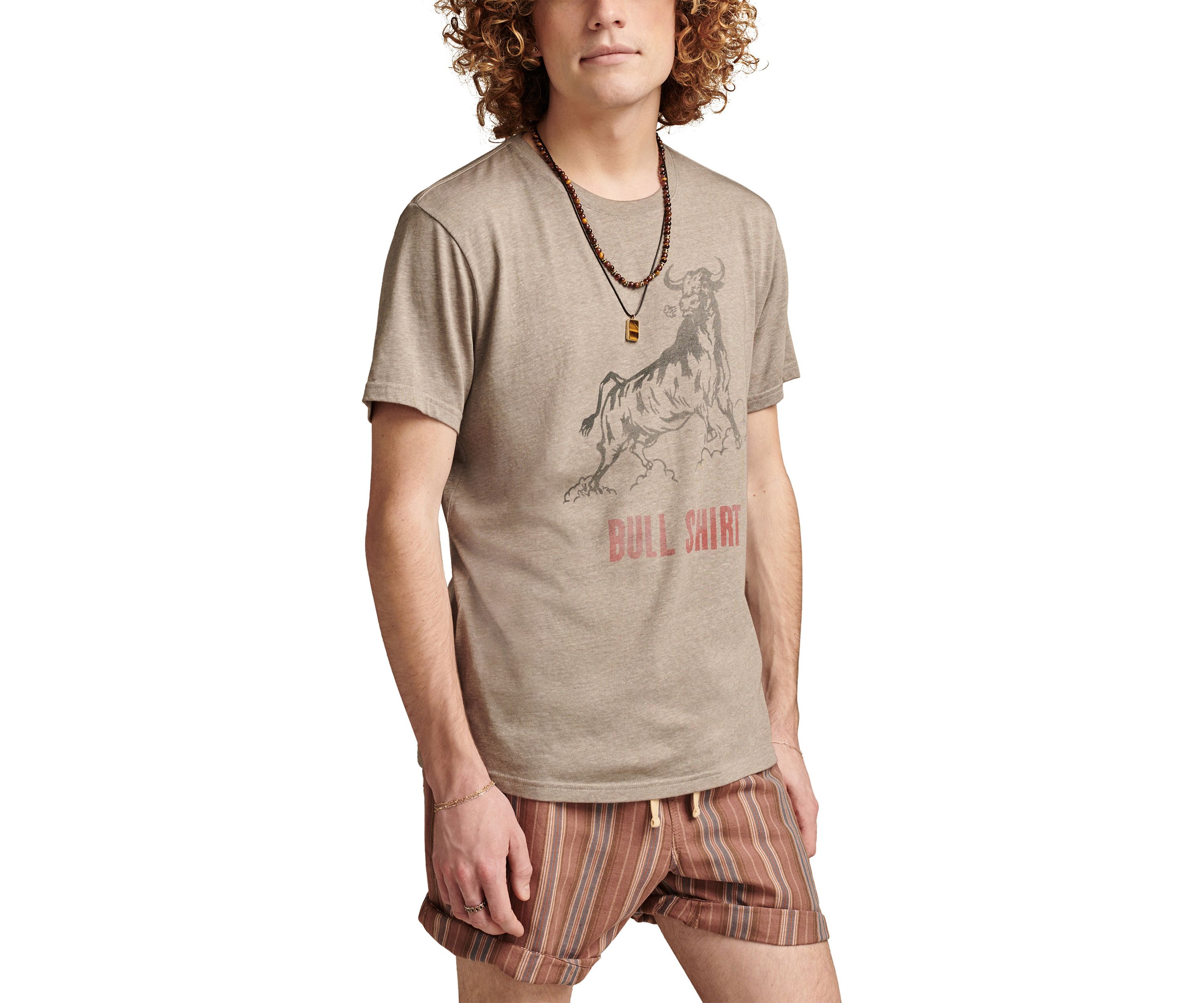 Big & Tall Short Sleeve Bull Graphic T-Shirt